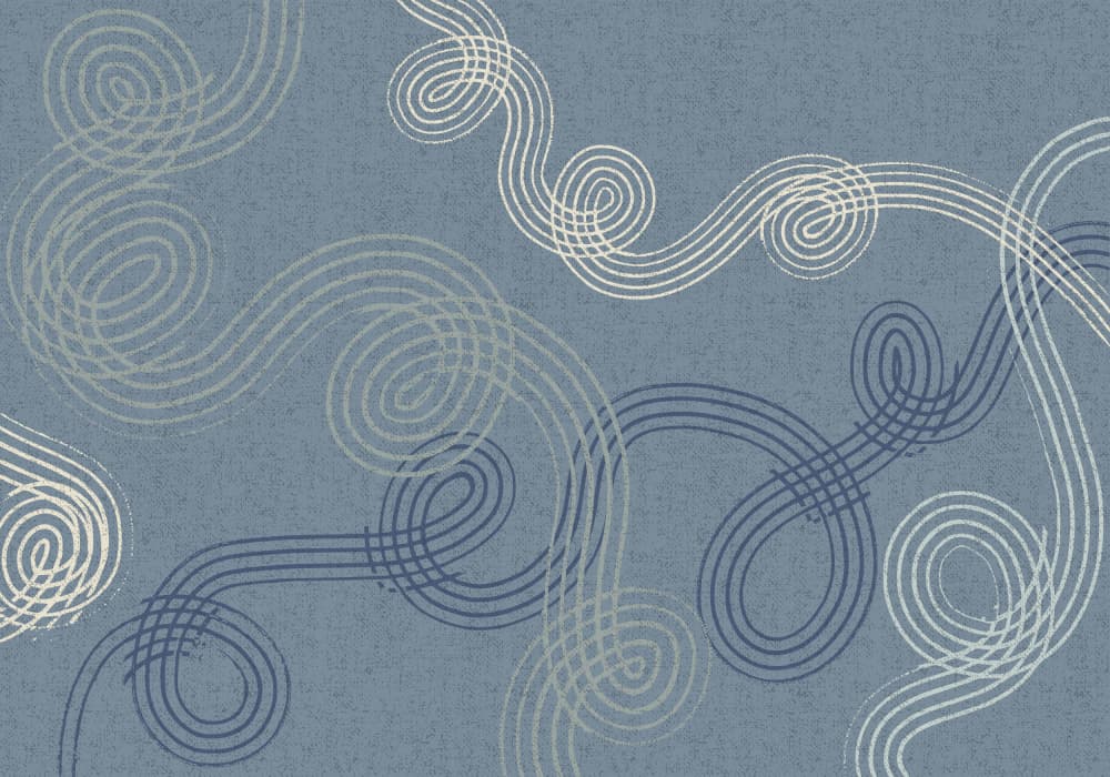Abstract Swirling Lines by Annick — canvas wall art