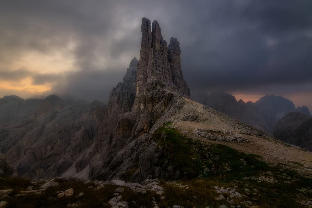 Dramatic Alpine Spires by Tomás Hueso Marco — canvas wall art