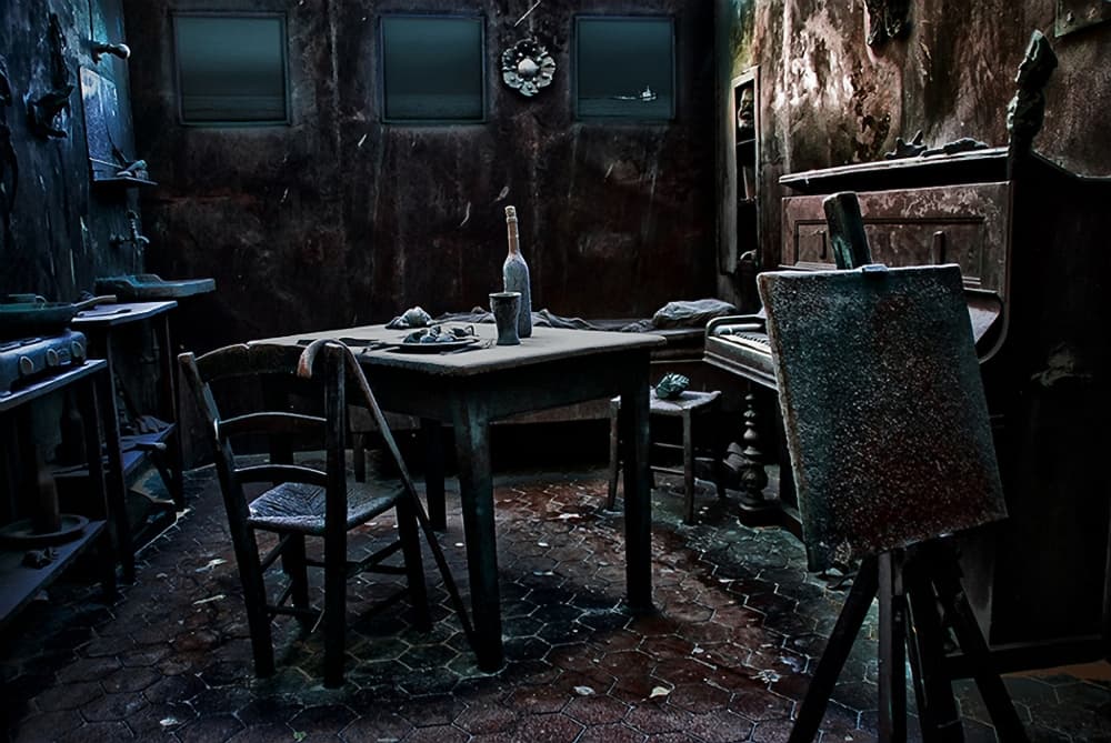 Forgotten Artist Studio by Piet Flour — canvas wall art