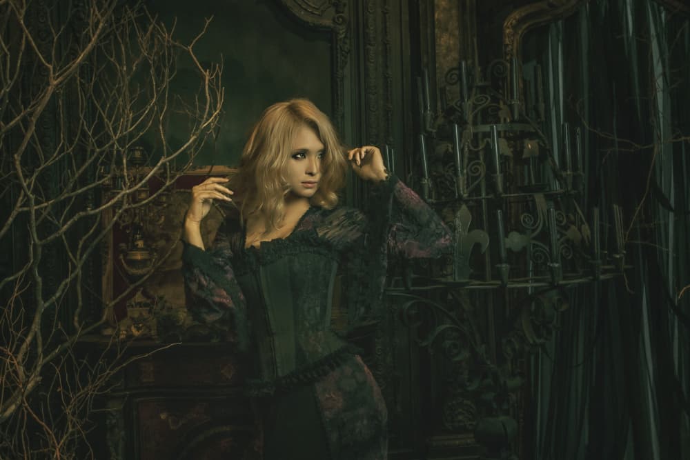Gothic Blonde Woman by KOIKI — canvas wall art
