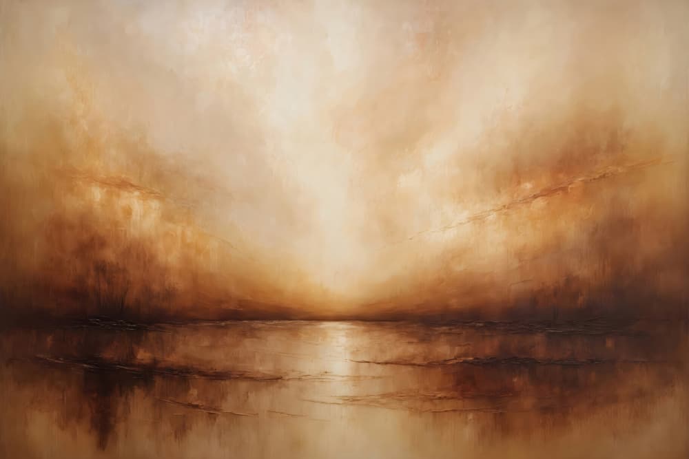 Golden Horizon Landscape by Alpenglow Workshop — canvas wall art