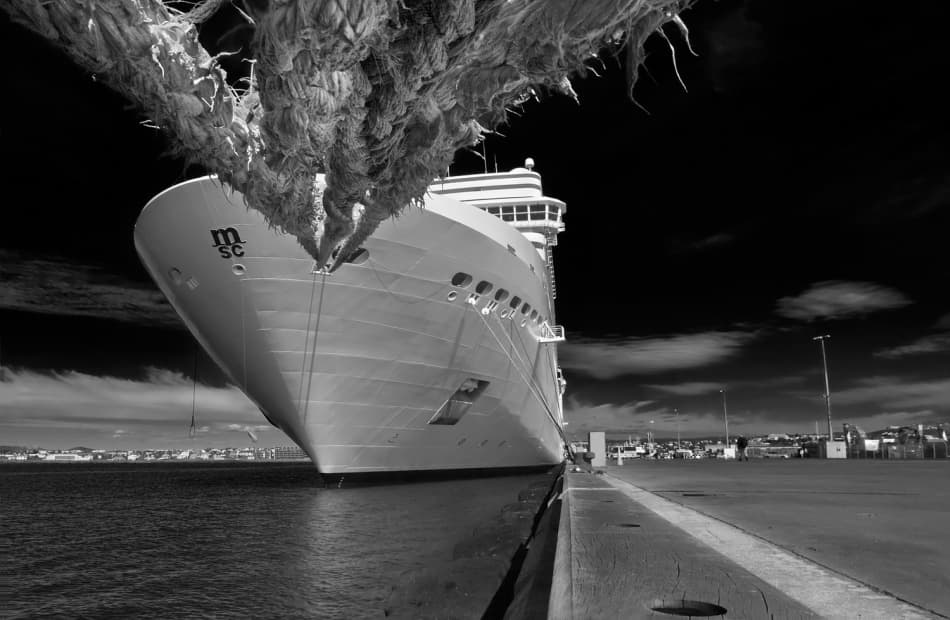 Dramatic Ship Mooring by Bragi Ingibergsson - BRIN — canvas wall art