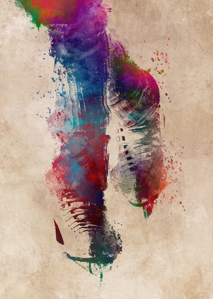 Vibrant Dance Steps by Justyna Jaszke — canvas wall art