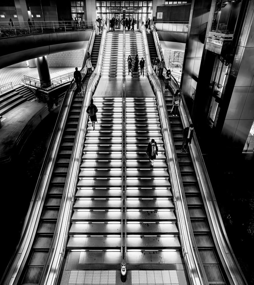 Urban Transit Flow by Phil Green — canvas wall art