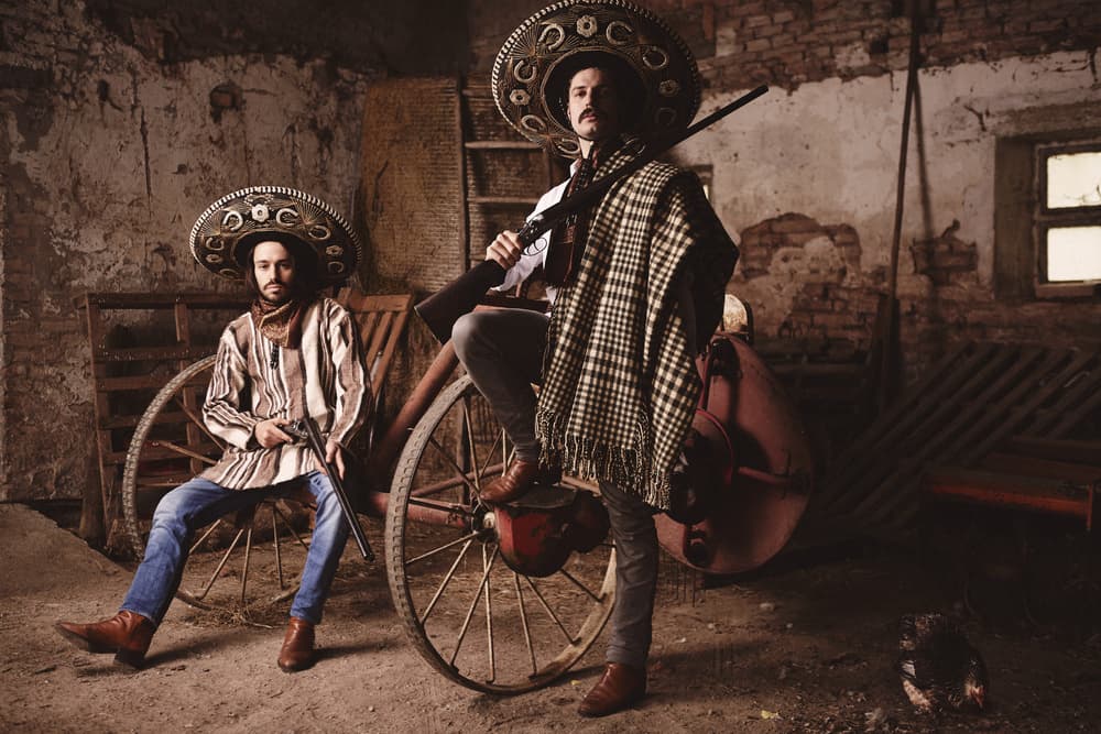 Rustic Mexican Bandits by Giacomo Bruno — canvas wall art
