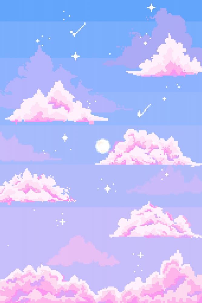 Dreamy Pink Clouds by Xuan Thai — canvas wall art