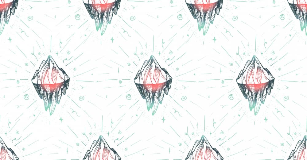 Glowing Iceberg Peaks by Marika Barsrsind — canvas wall art