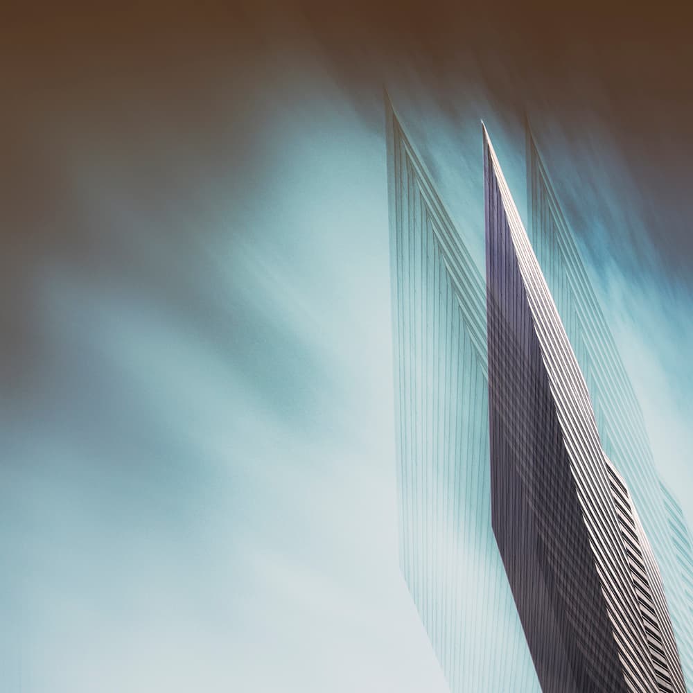 Dynamic Urban Peak by Ahmed Thabet — canvas wall art