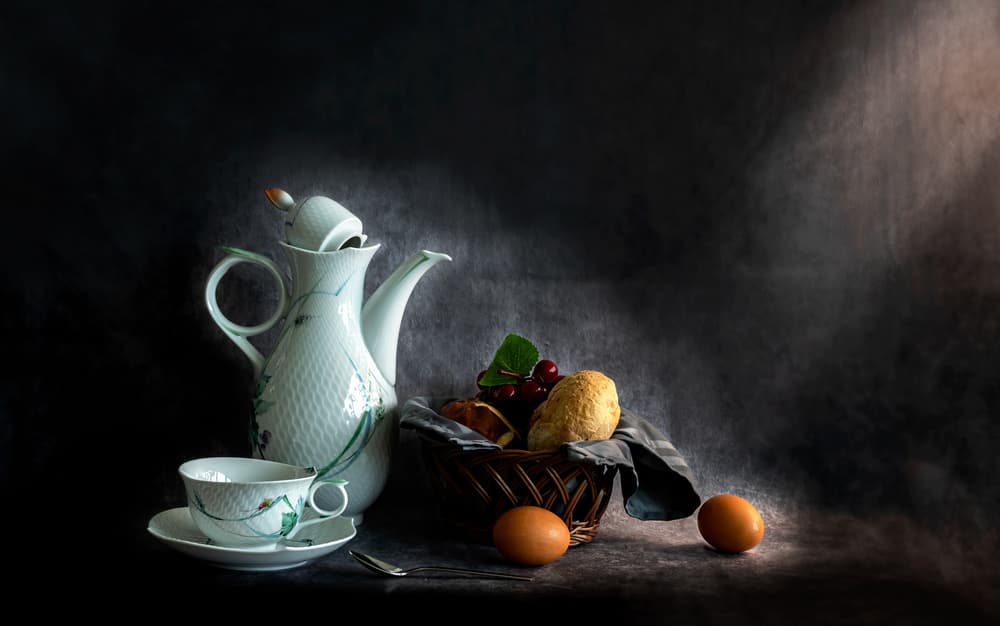 Rustic Breakfast Still Life by Jie Fischer — canvas wall art