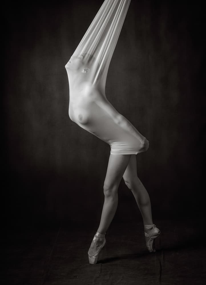 Graceful Fabric Dancer by Catchlight Studio — canvas wall art