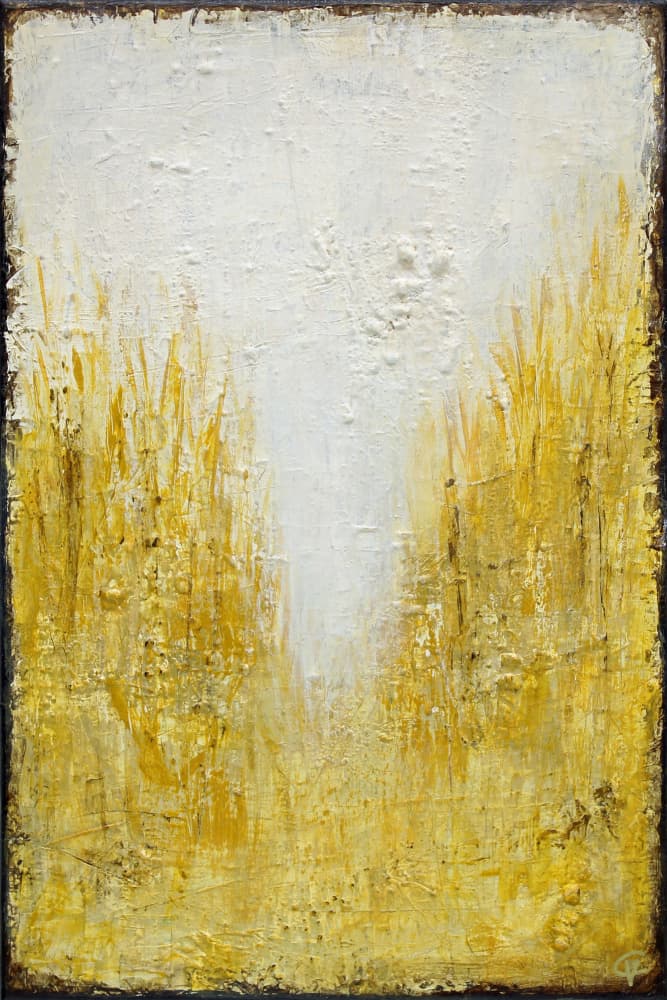 Golden Field Light by Carolina Gårdheim — canvas wall art