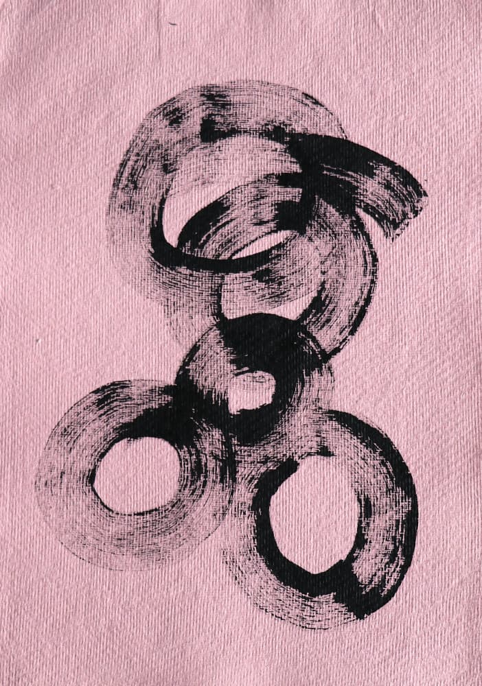 Modern Brushstroke Circles by Santhosh ch — canvas wall art