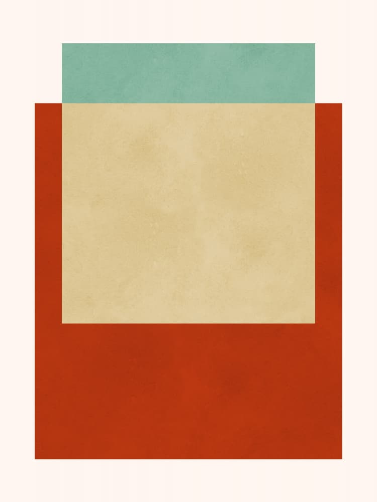 Minimalist Color Blocks by Vitor Costa — canvas wall art