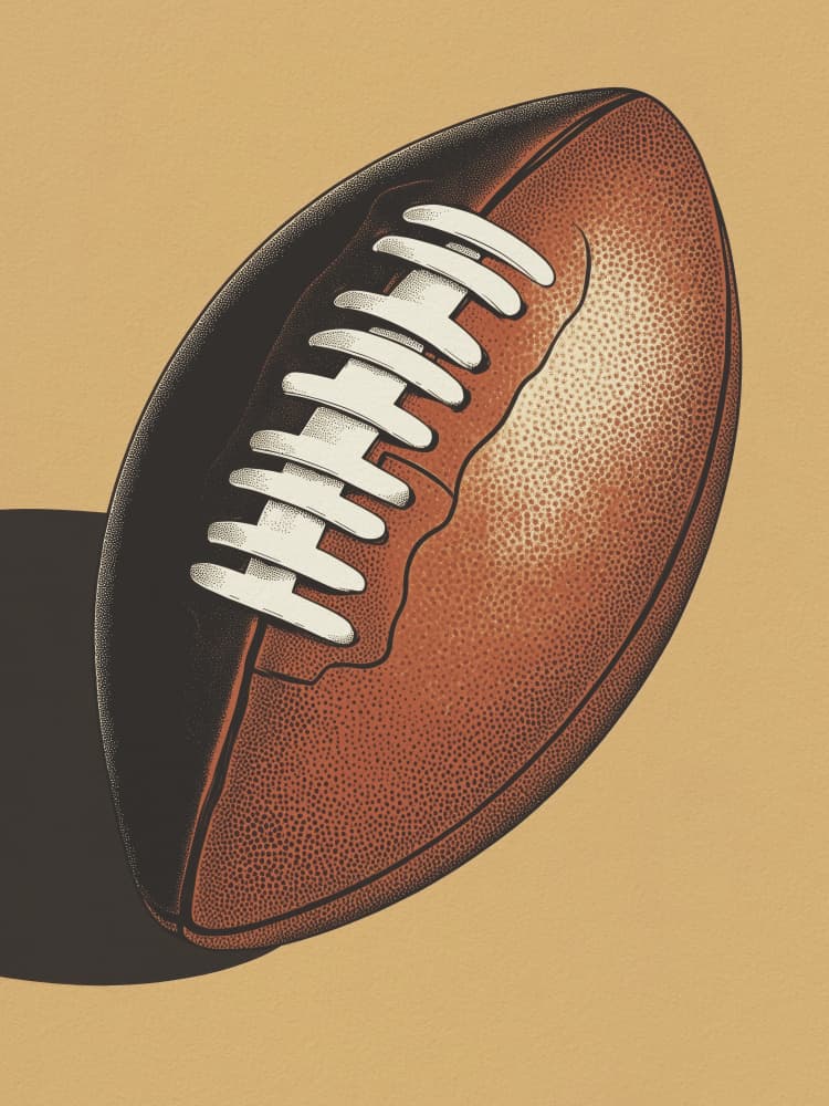 American Football Classic by Andreas Magnusson — canvas wall art