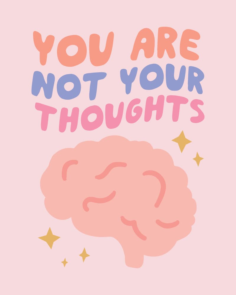 You Are Not Your Thoughts by KsanaKalpa — canvas wall art