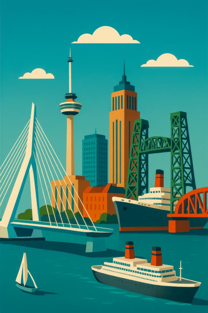 Rotterdam Adventure by Taudalpoi — canvas wall art