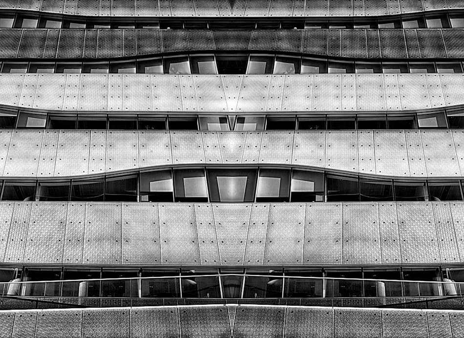 Modern Wavy Facade by Kent Mathiesen — canvas wall art