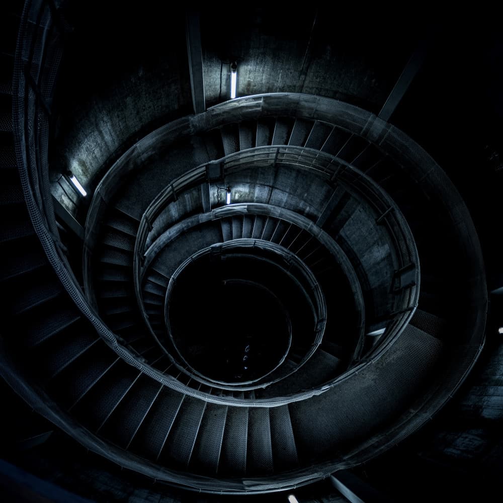 Winding Concrete Stairs by YASUTOSHI HONJO — canvas wall art