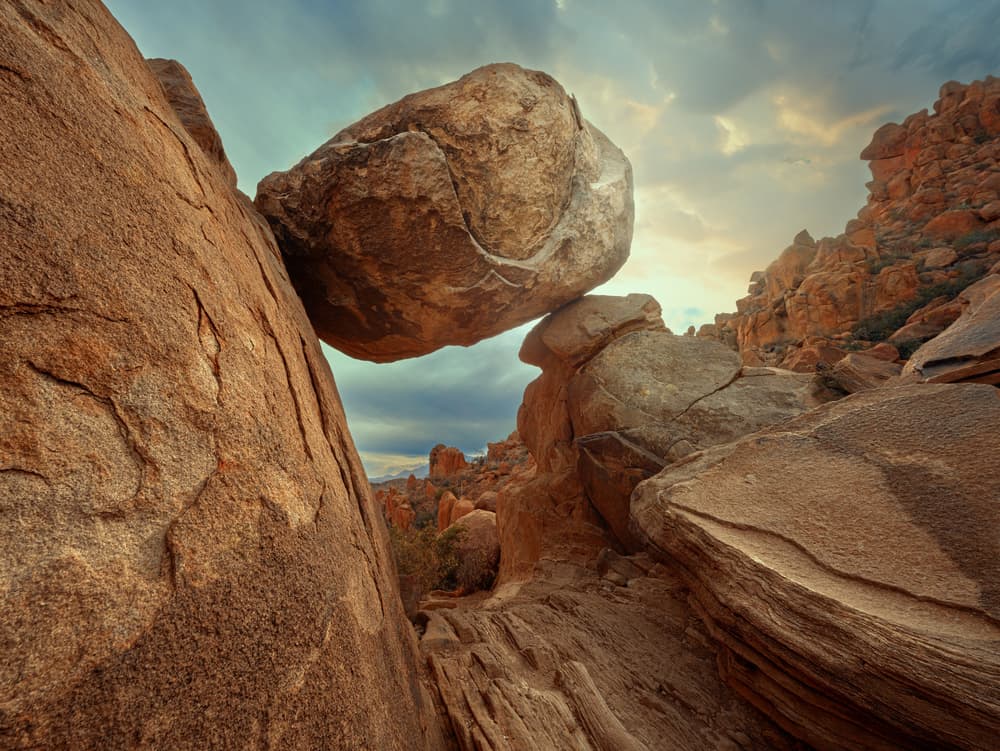 Balanced Desert Rock by Gary Perlow — canvas wall art