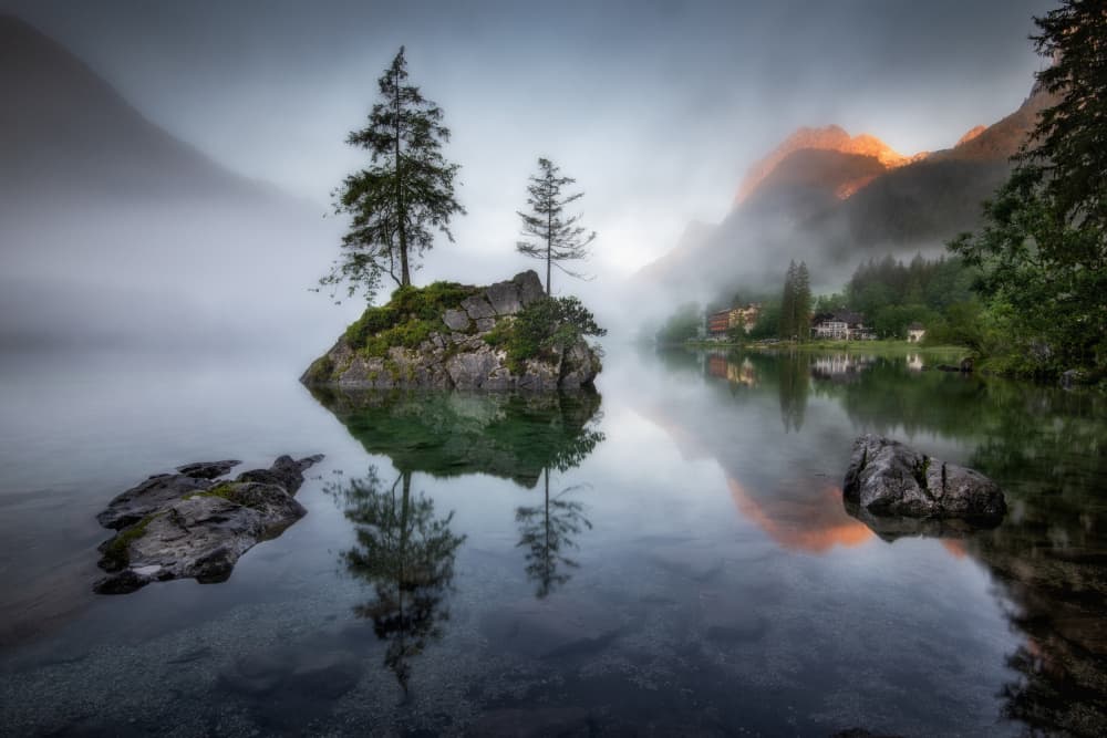 Tranquil Island Morning Glow by Adam Pachula — canvas wall art