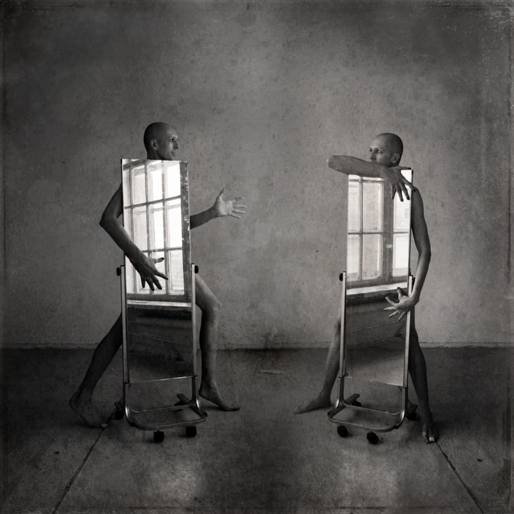 Surreal Mirror Reflection by Yaroslav Vasiliev-Apostol — canvas wall art