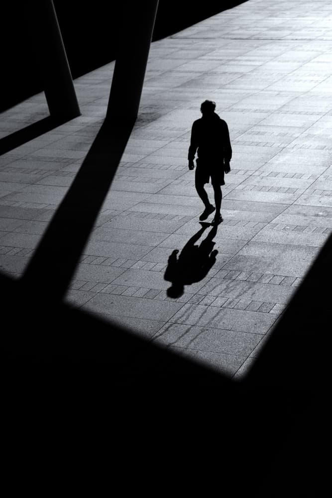 Solitary Street Shadow by Rolf Endermann — canvas wall art