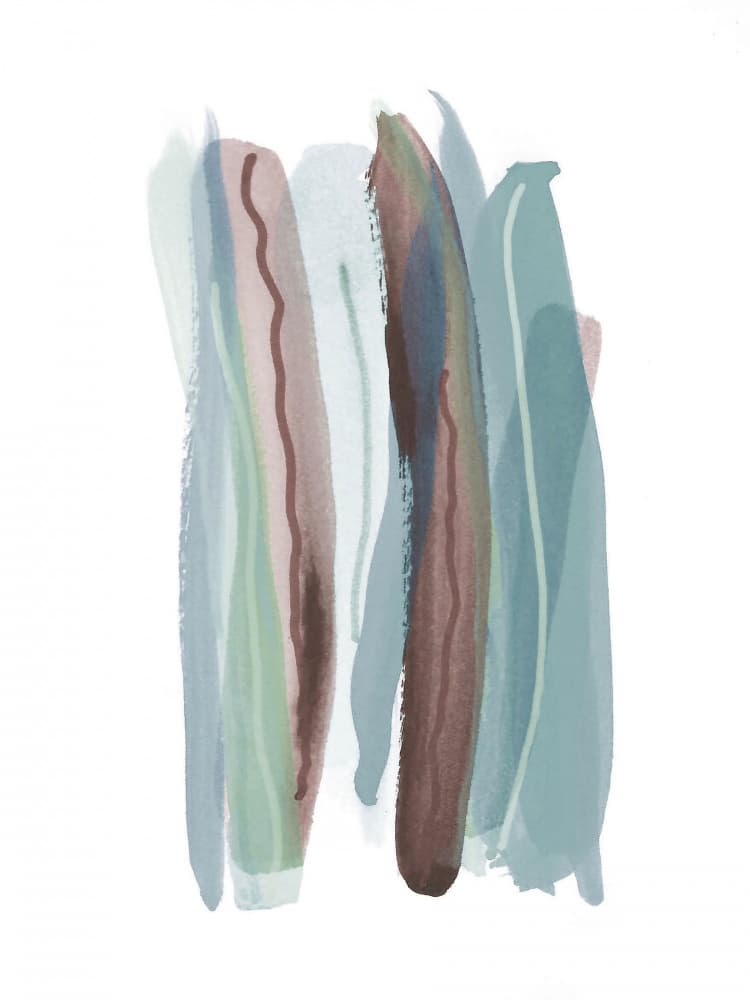 Muted Watercolor Strokes by Lori Ann Folz — canvas wall art