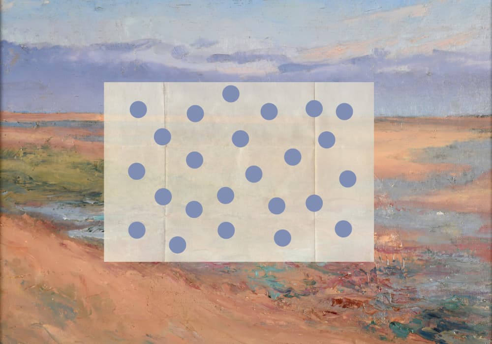 Abstract Dotted Landscape by The Art Concept — canvas wall art
