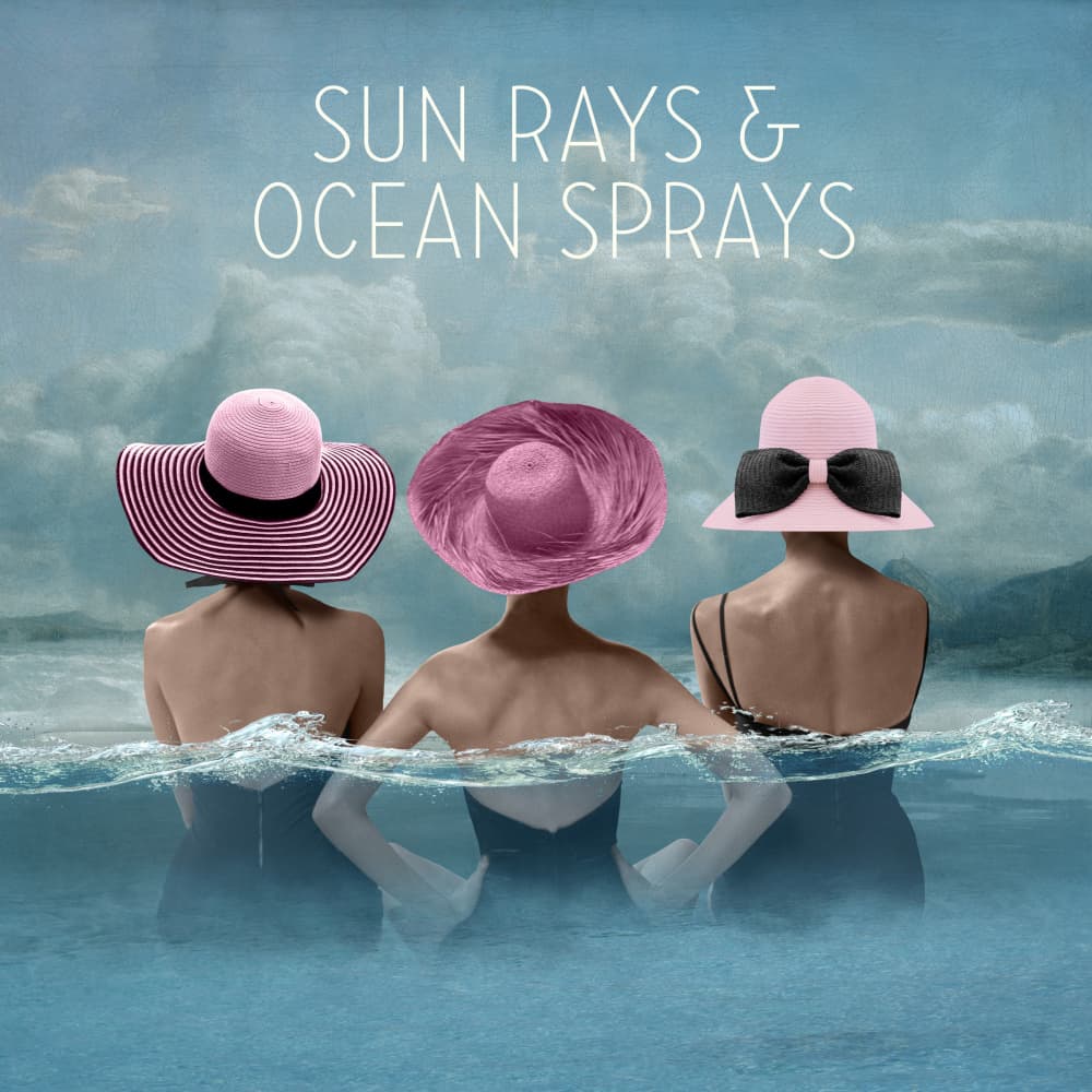 Summer Ocean Hats by Marja van den Hurk — canvas wall art