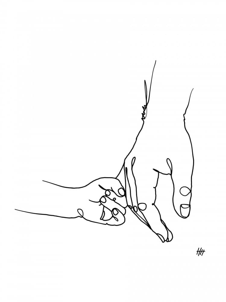 Loving Family Hands by Hanna Lee Tidd — canvas wall art
