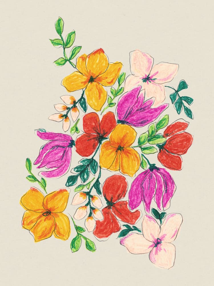 Vibrant Floral Bloom by Alexandra Weise — canvas wall art