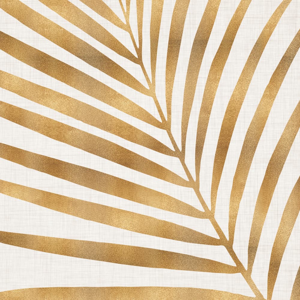 Gold Palm Frond by Kristian Gallagher — canvas wall art
