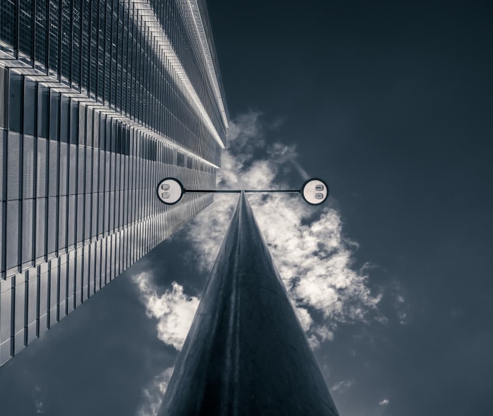 Urban Light Ascent by Nico T — canvas wall art