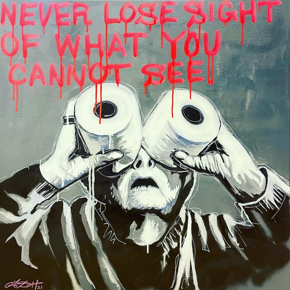 Toilet Paper Vision by Suzan Habib — canvas wall art