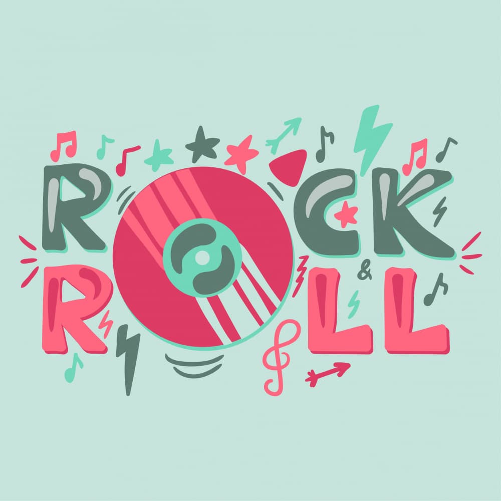 Groovy Rock And Roll by Marika Barsrsind — canvas wall art