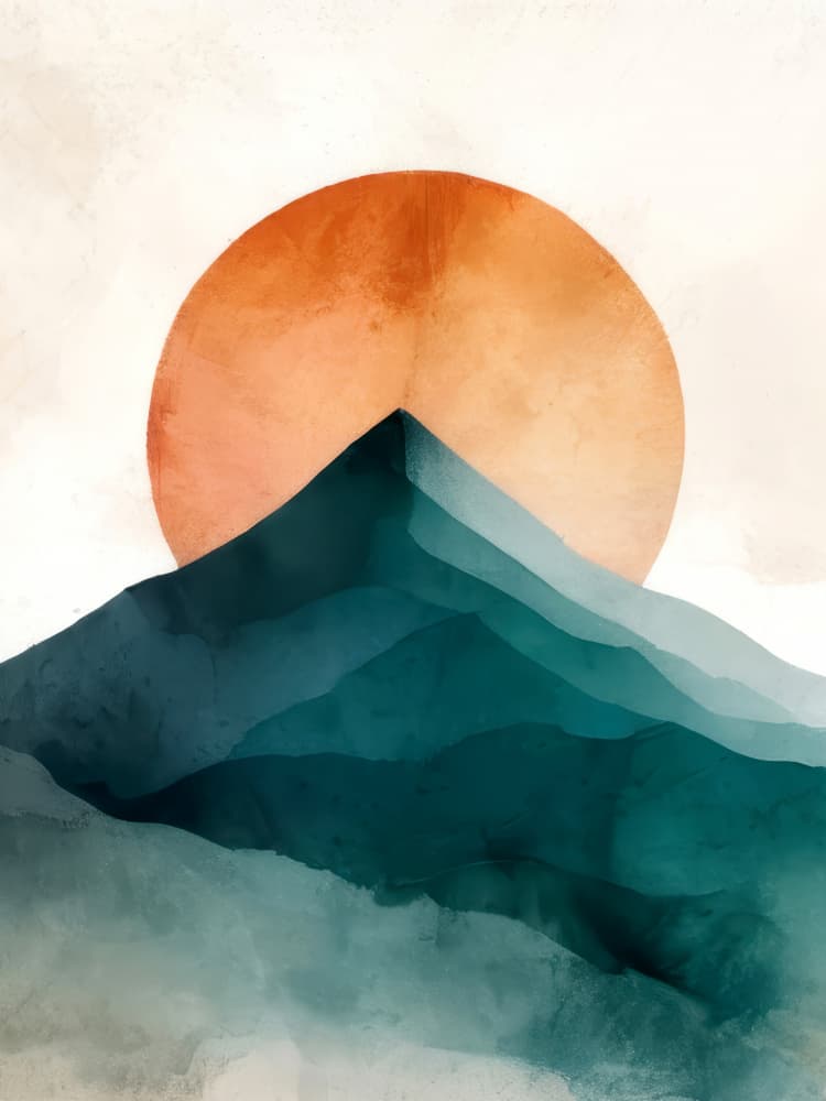 Serene Mountain Sun by Alpenglow Workshop — canvas wall art