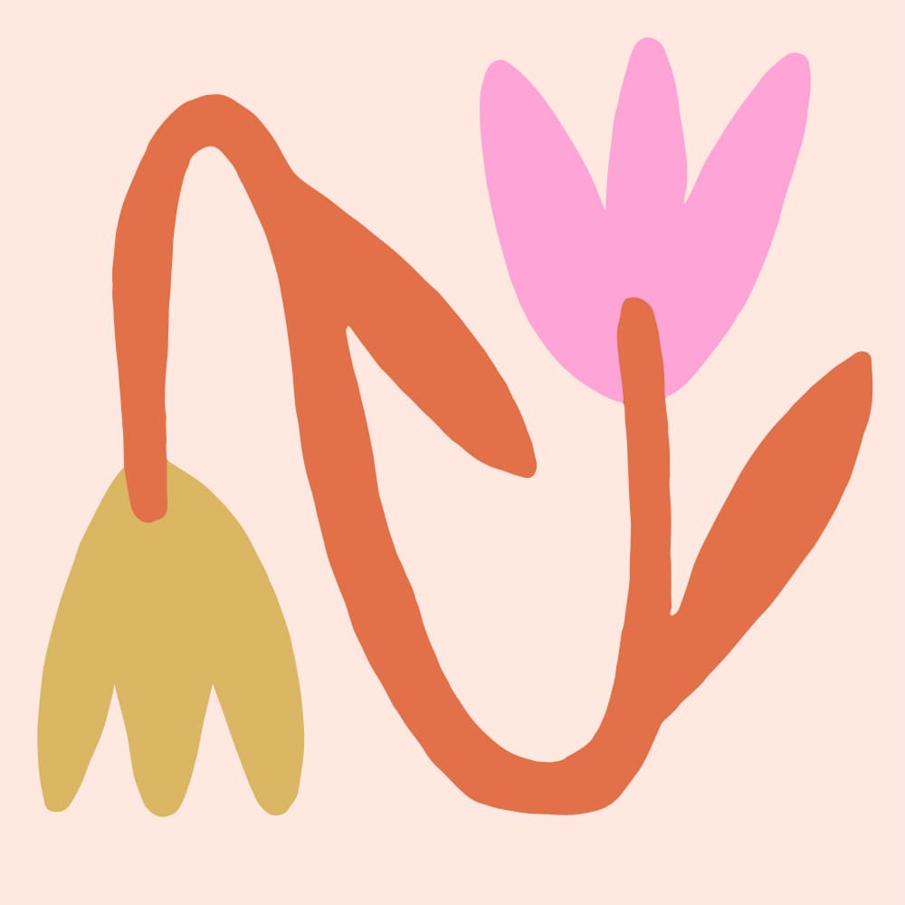 Gentle Abstract Flowers