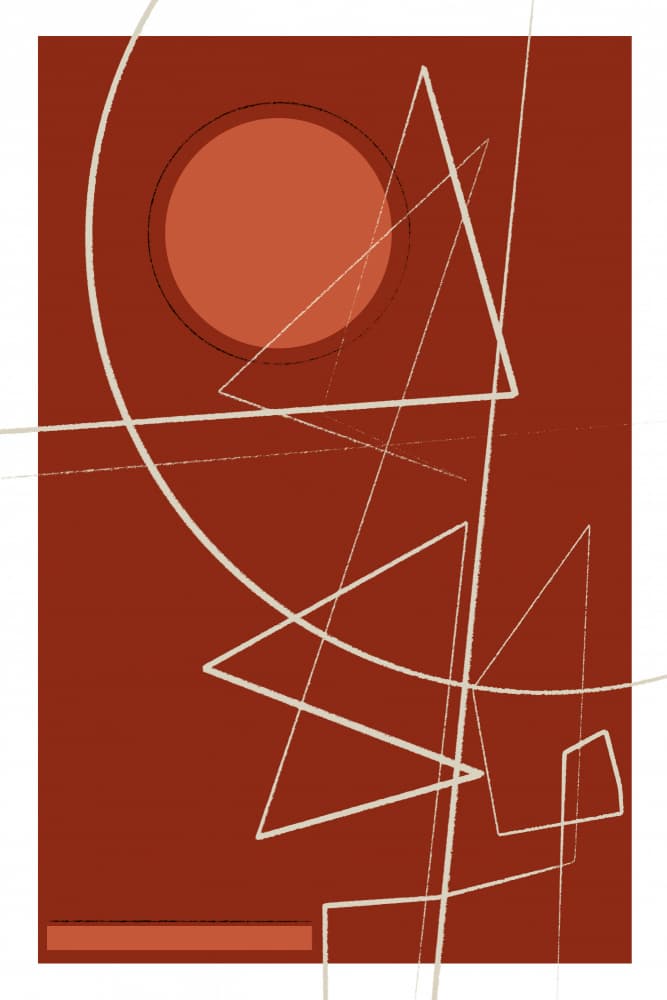 Geometric Eclipse by Treechild — canvas wall art