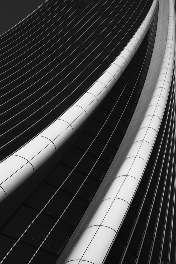 Modern Architectural Curves by Mike Kreiten — canvas wall art