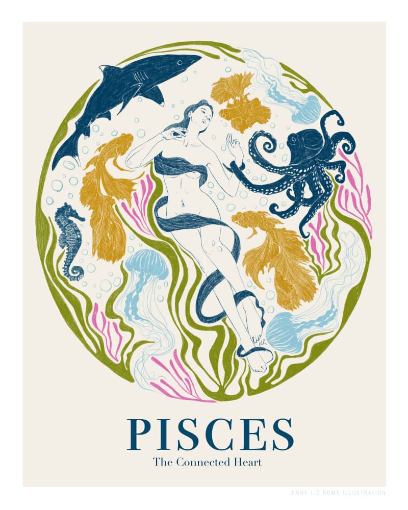 Jlr Pisces Copy by Jenny Liz Rome — canvas wall art