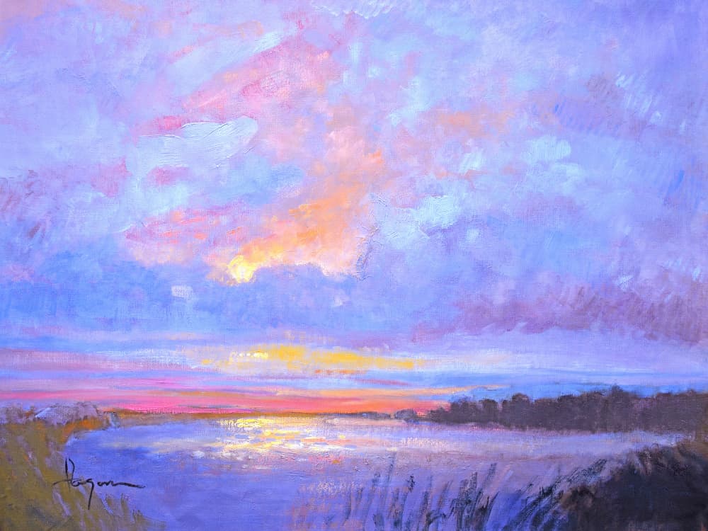 Ethereal Dusk Sky by Dorothy Fagan — canvas wall art