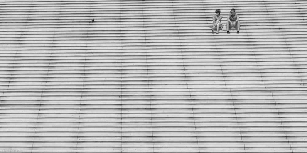 Two On Geometric Steps by Cembrzynski Ignacy — canvas wall art