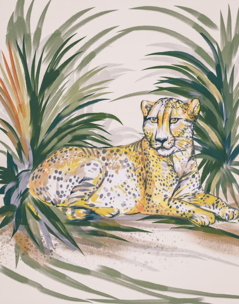 Peaceful Jungle Cheetah by Josie George — canvas wall art