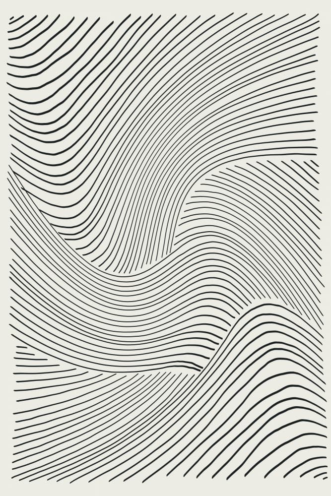 Flowing Abstract Lines by jay stanley — canvas wall art