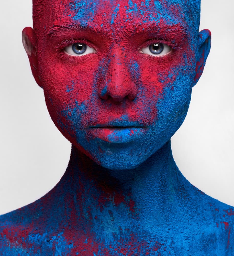 Vibrant Powder Portrait by HIM — canvas wall art