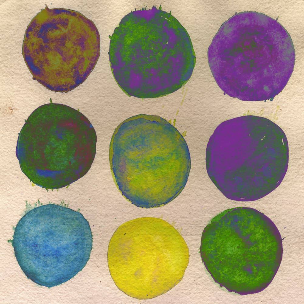 Vibrant Abstract Circles by Sharyn Bursic — canvas wall art