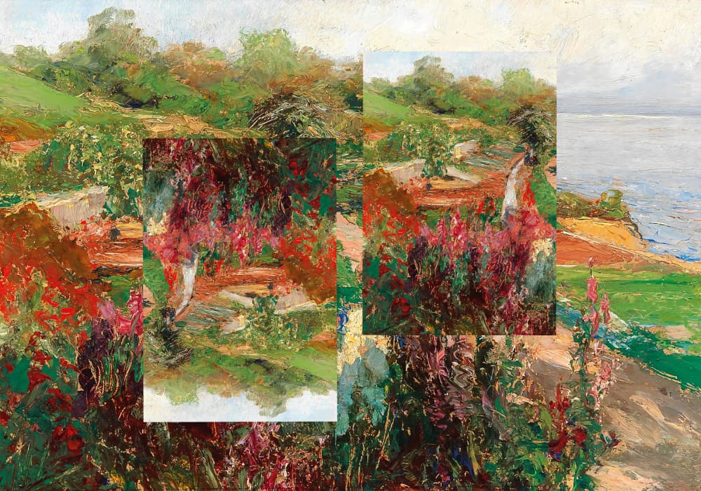 Vibrant Garden Layers by The Art Concept — canvas wall art