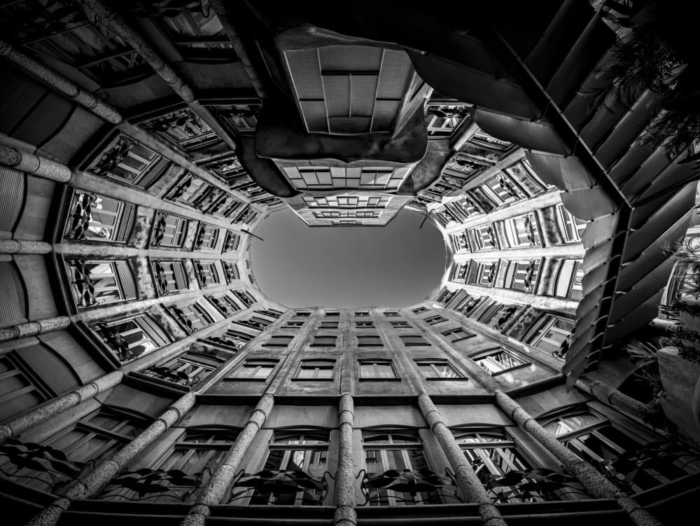 Architectural Upward Gaze by Fernando Silveira — canvas wall art