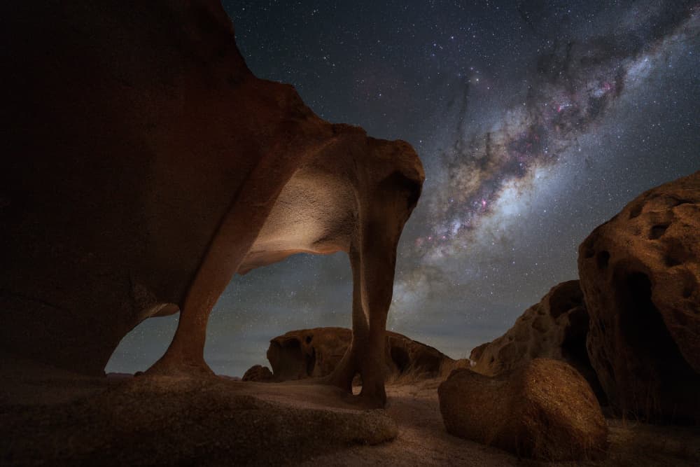 Milky Way Archway Night by Vikas Chander — canvas wall art