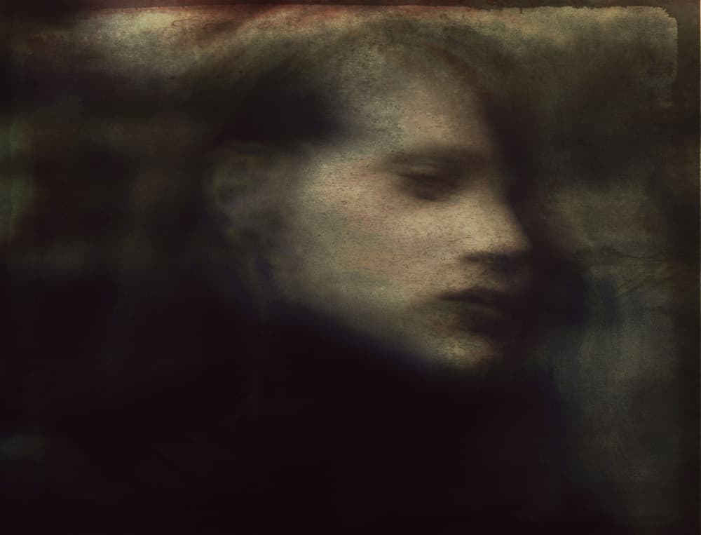 Moody Pensive Portrait by Dalibor Davidovic — canvas wall art